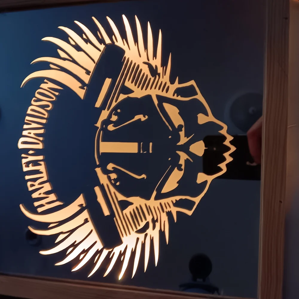 Harley Davidson LED Mirror'